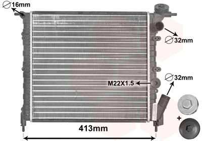 VAN WEZEL radiatorius, variklio aušinimas 43002120